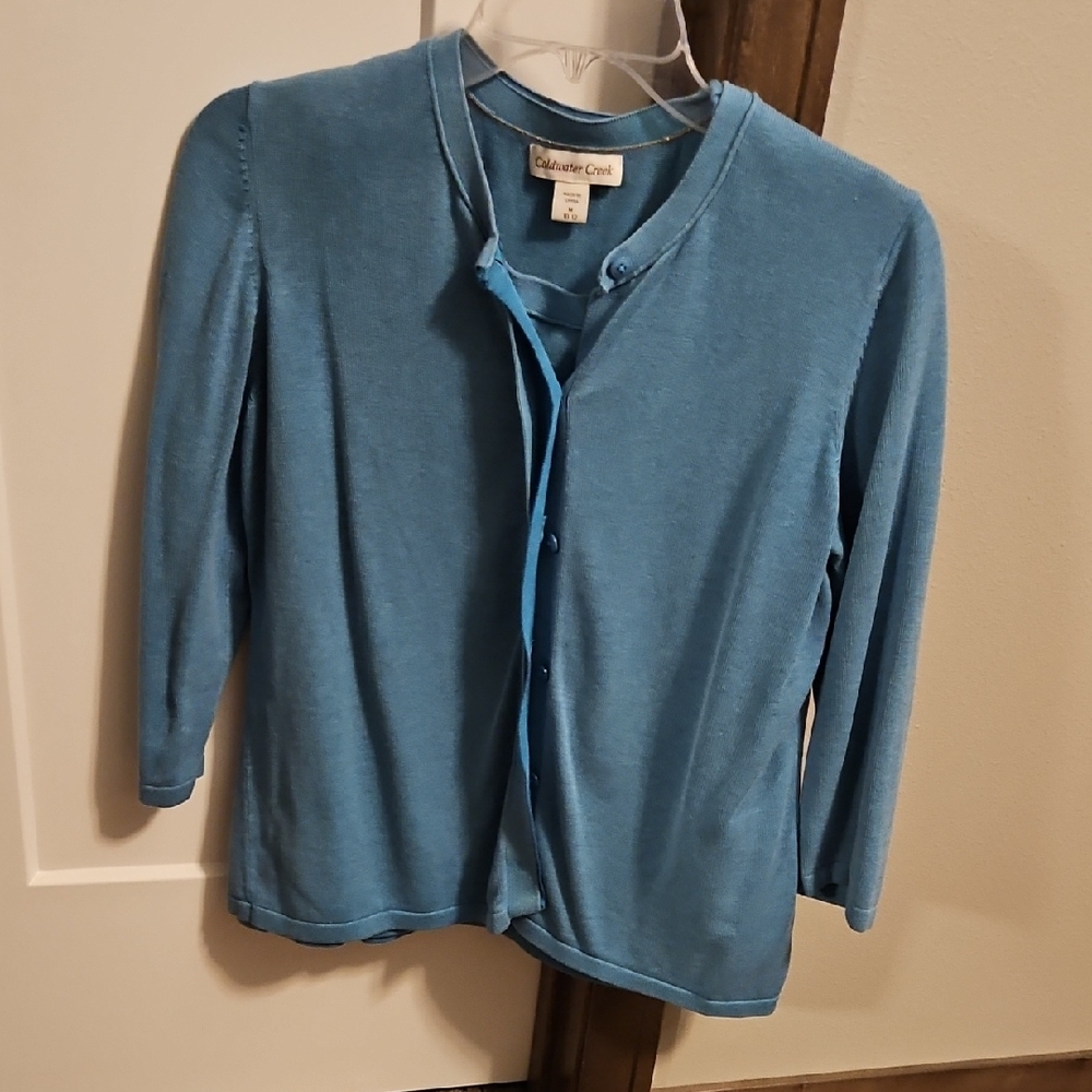 Coldwater Creek Blue Twin Set